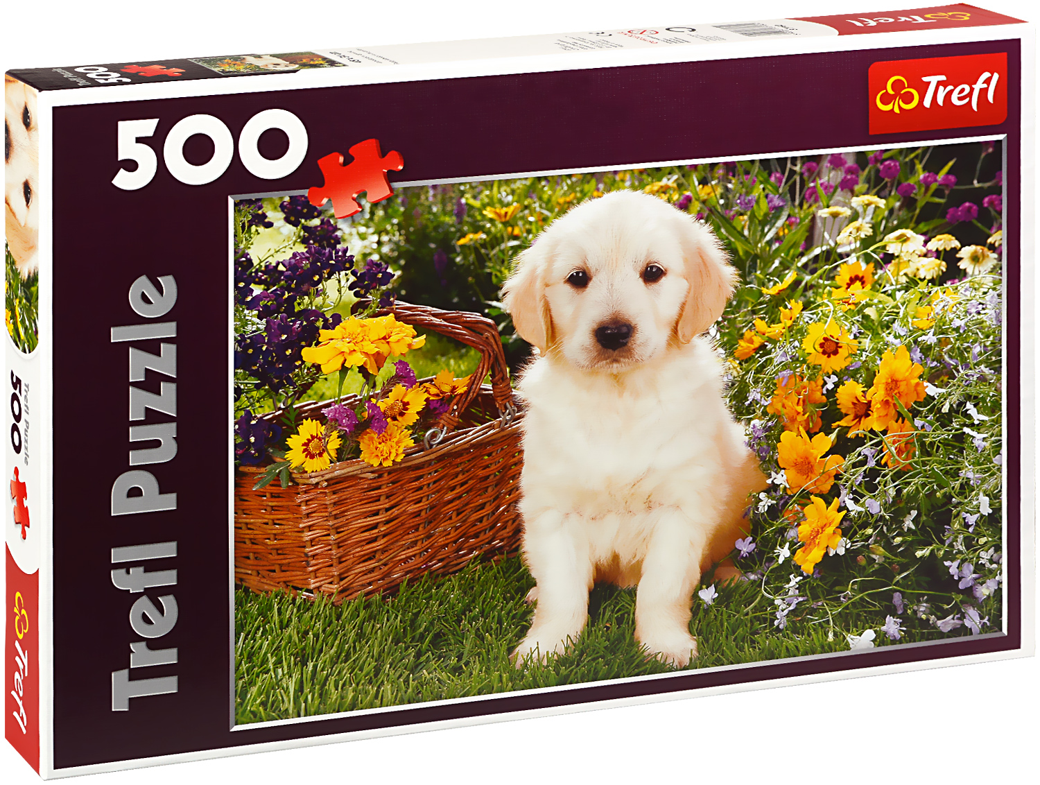 Пъзел Trefl от 500 части - Лабрадор в градината