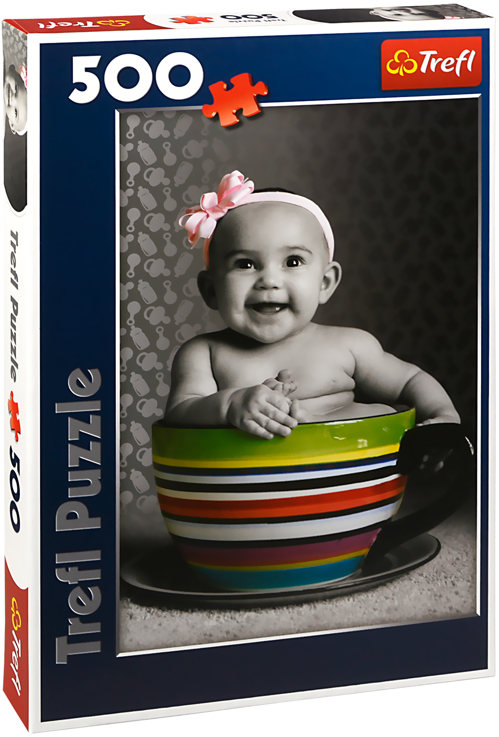 Пъзел Trefl от 500 части - Бебе в чаша
