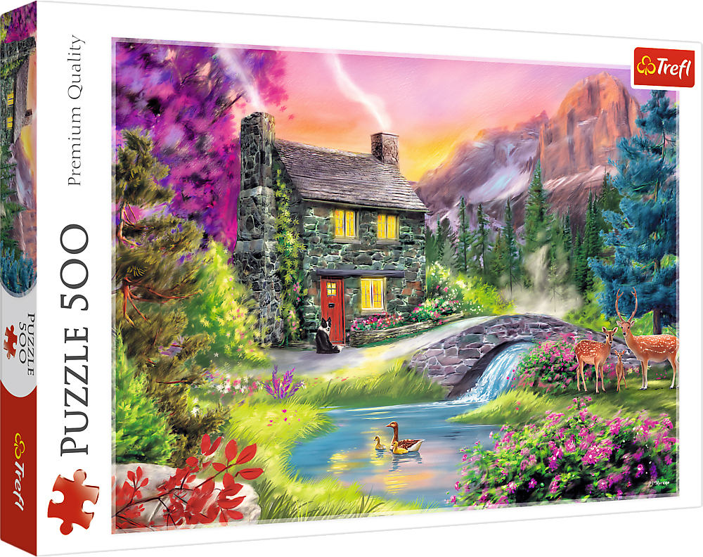 Пъзел Trefl от 500 части - Идилия в планината