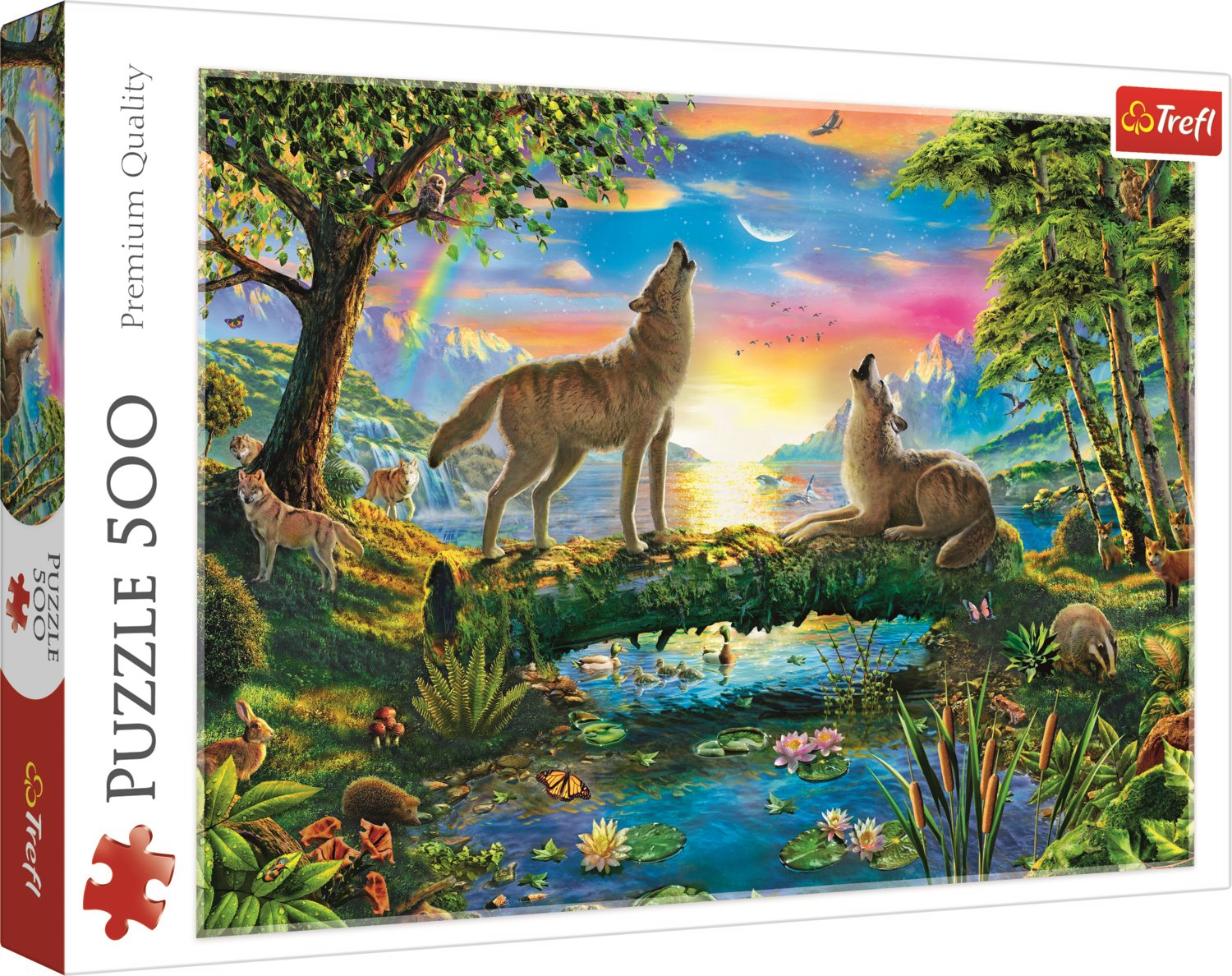 Пъзел Trefl от 500 части - Вълча природа, Ейдриан Честърман
