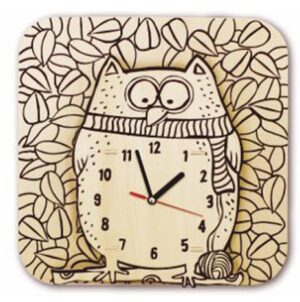 3D пъзел-часовник Robo Time - Бухал