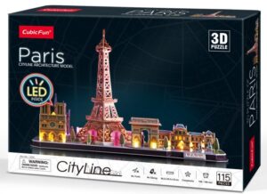 3D Пъзел Cubic Fun от 115 части - Париж