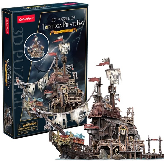 3D пъзел Cubic Fun от 218 части - Пиратски кораб
