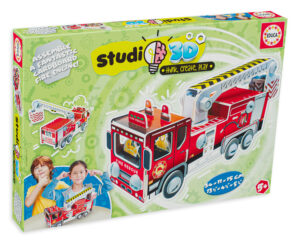 3D пъзел Educa от 57 части - Пожарна кола