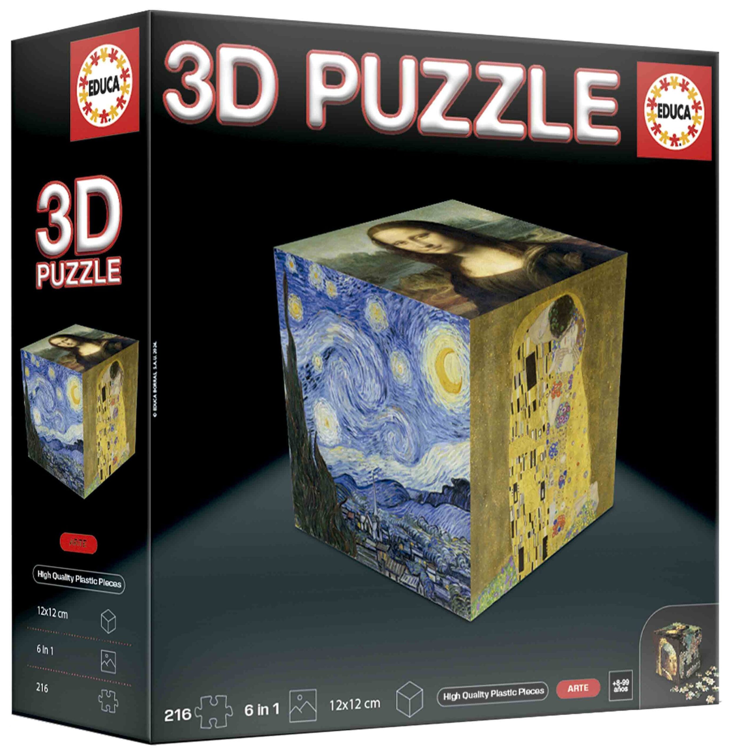 3D Пъзел Educa от 6 x 36 части - Изкуство