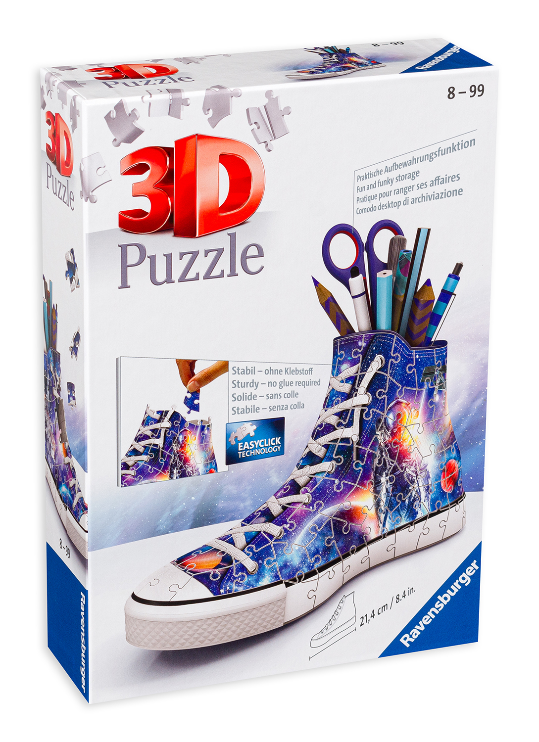 3D Пъзел Ravensburger от 108 части - Космос, обувка