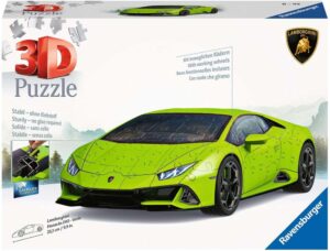 3D Пъзел Ravensburger от 108 части - Lamborghini Huracán EVO Verde