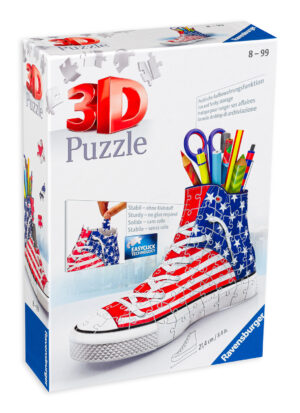 3D пъзел Ravensburger от 108 части - Моливник в американски стил