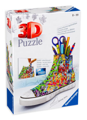 3D пъзел Ravensburger от 108 части - Обувка, графити