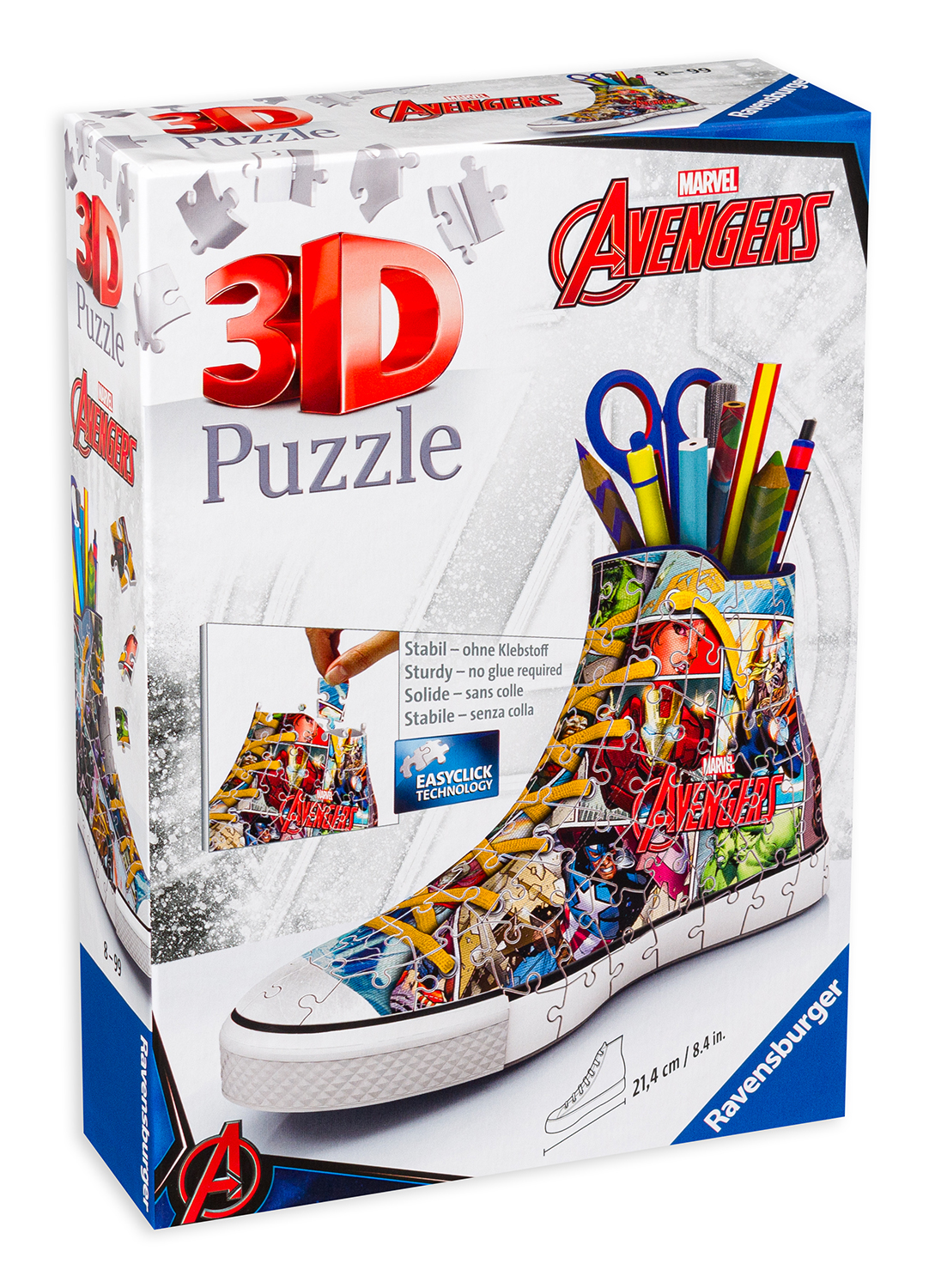 3D пъзел Ravensburger от 108 части - Обувка, Отмъстителите