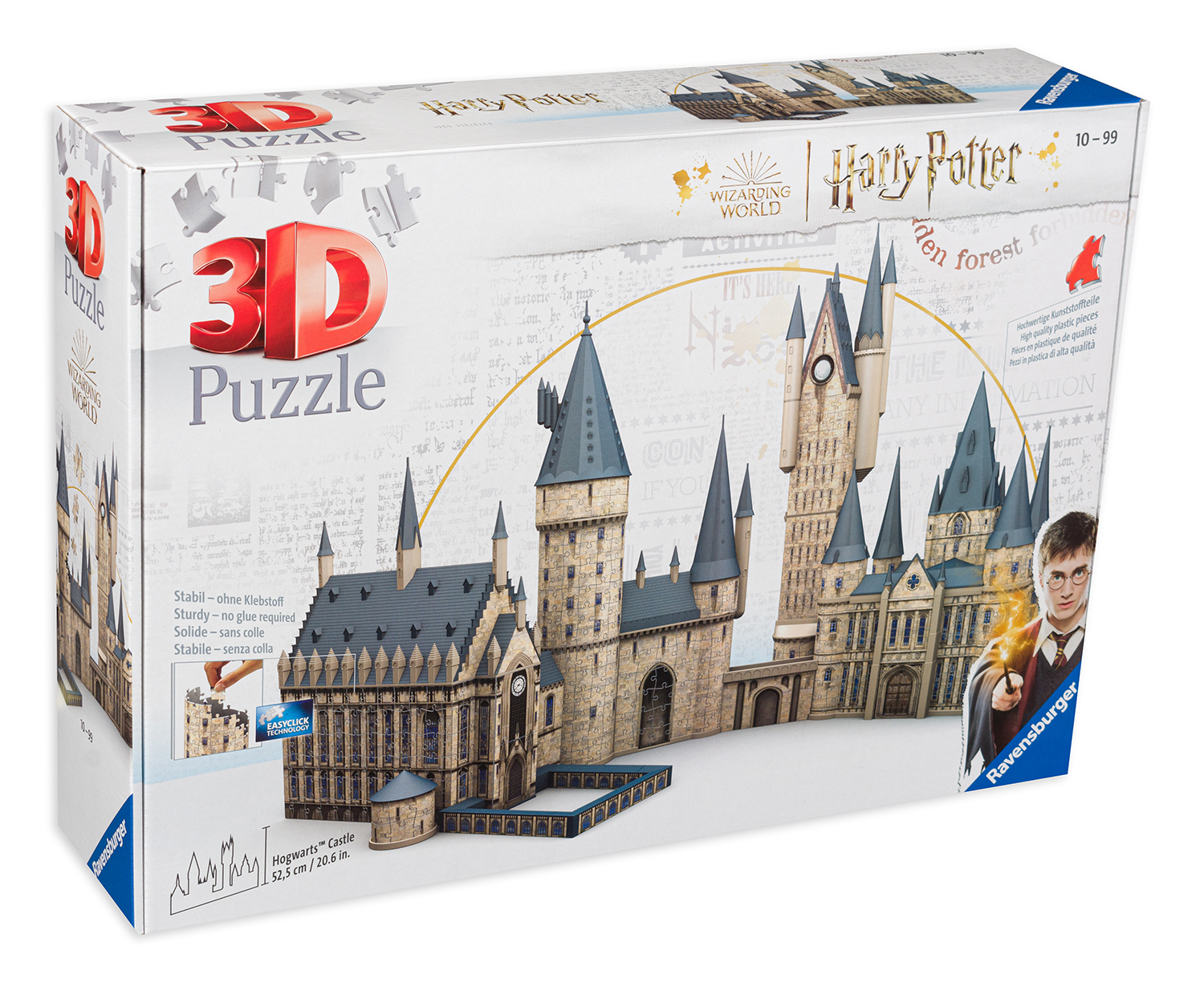 3D Пъзел Ravensburger от 1245 части - Замъкът Хогуортс + Астрономическа кула