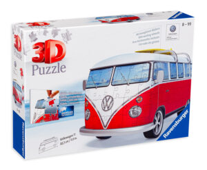 3D пъзел Ravensburger от 162 части - Ретро бус Volkswagen T1