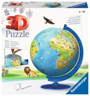 3D Пъзел Ravensburger от 180 части - Глобус