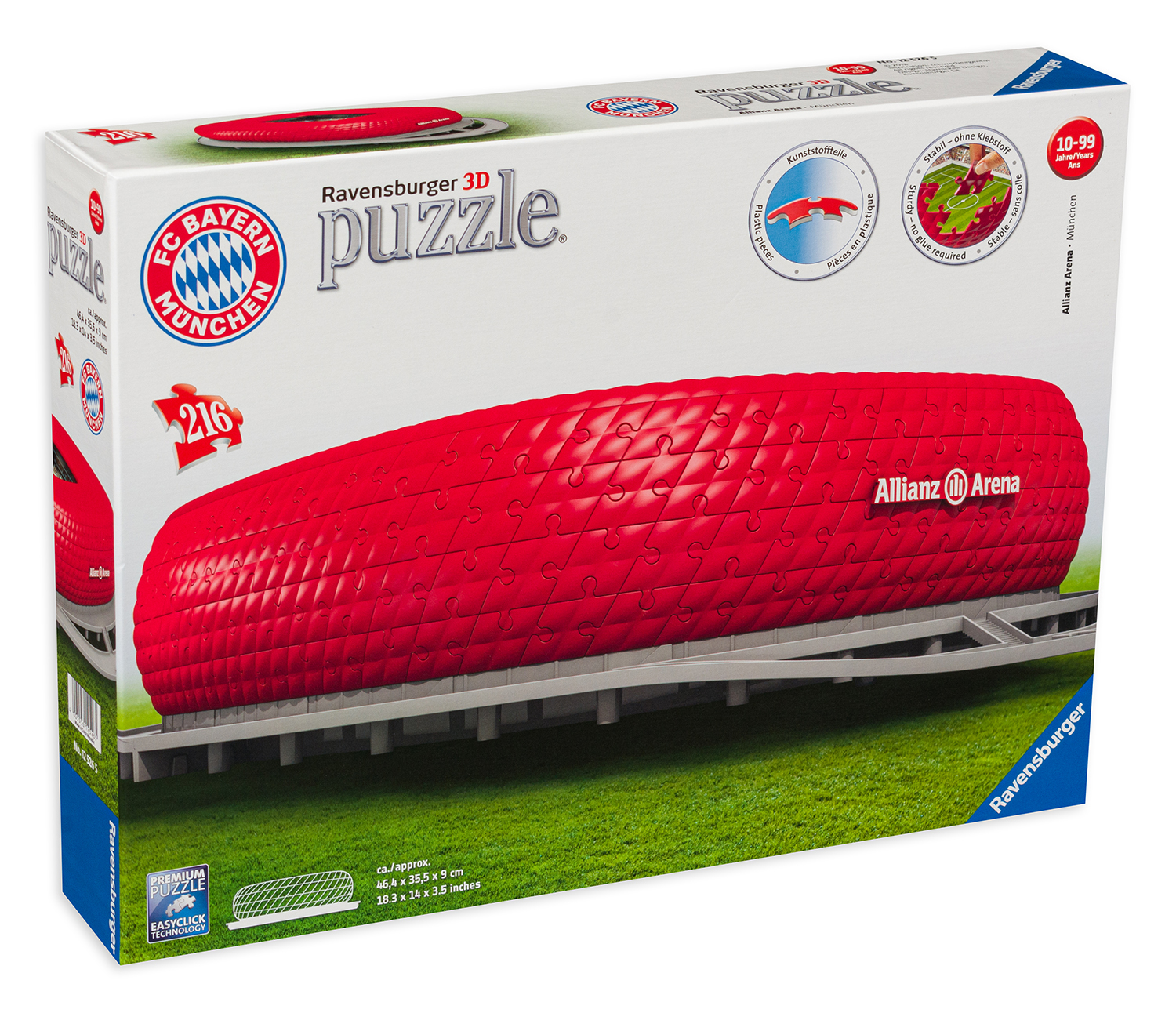 3D Пъзел Ravensburger от 216 части - Bayern Munich, Allianz Arena 2