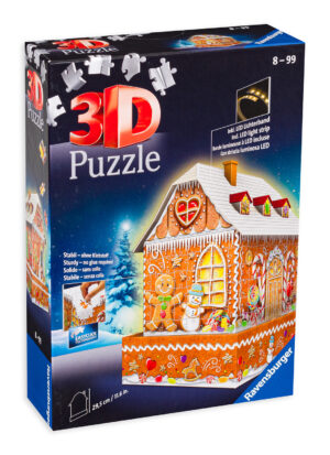 3D Пъзел Ravensburger от 216 части - Къща от сладкиши