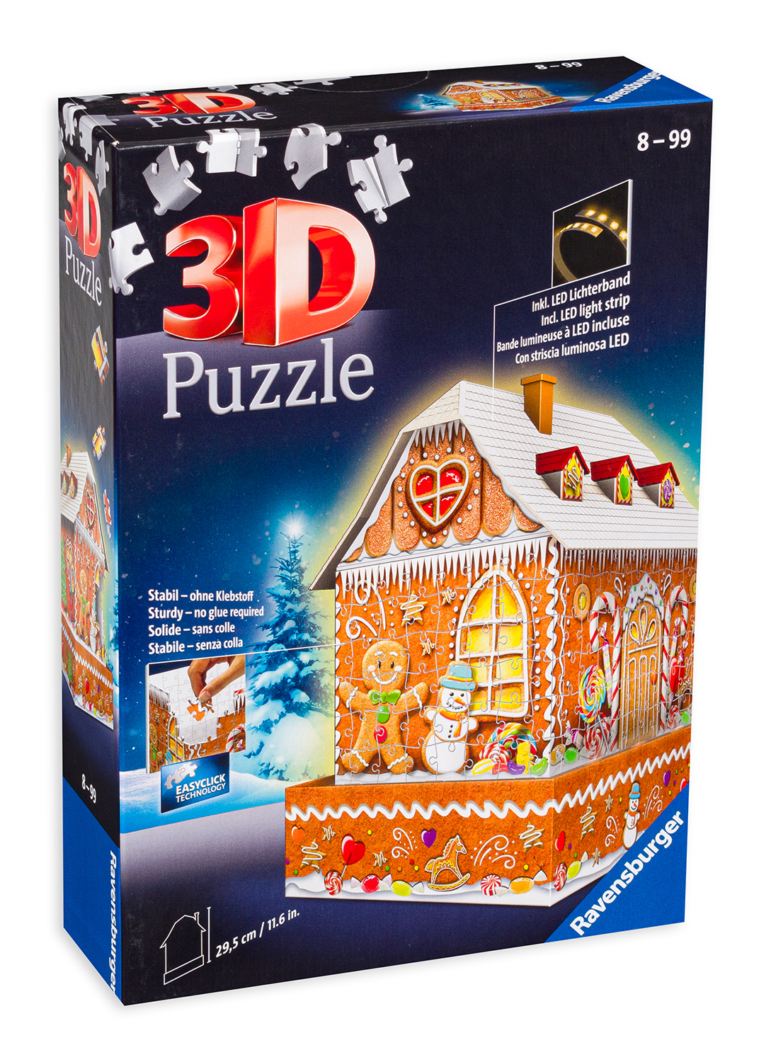 3D Пъзел Ravensburger от 216 части - Къща от сладкиши