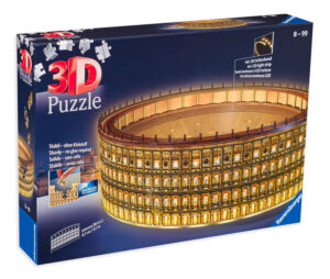 3D Пъзел Ravensburger от 216 части - Колизеум, светещ