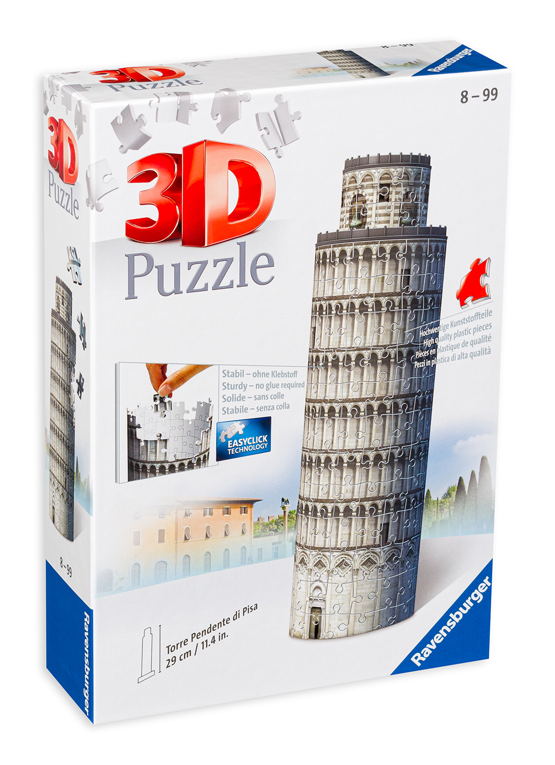 3D Пъзел Ravensburger от 216 части - Кулата в Пиза