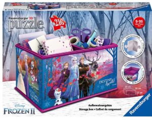 3D Пъзел Ravensburger от 216 части - Кутия за съхранение, Замръзналото кралство