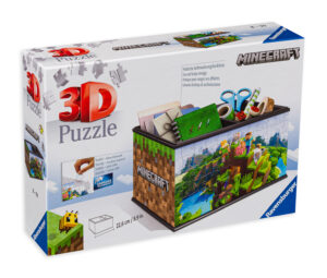 3D Пъзел Ravensburger от 216 части - Майнкрафт, кутия за съхранение