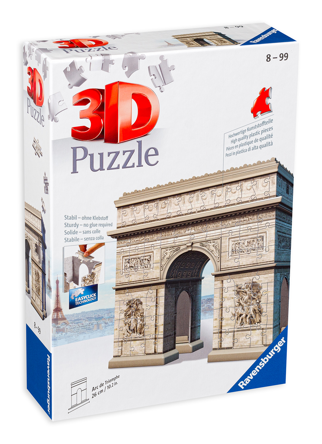 3D пъзел Ravensburger от 216 части - Триумфалната арка