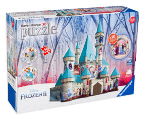 3D пъзел Ravensburger от 216 части - Замъкът на Елза и Анна, Замръзналото кралство 2