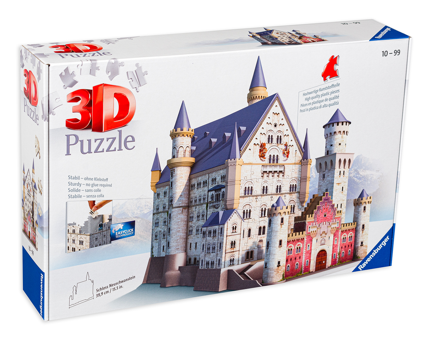 3D пъзел Ravensburger от 216 части - Замъкът Нойшванщайн