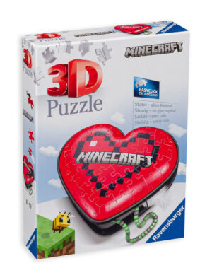 3D Пъзел Ravensburger от 54 части - Майнкрафт: сърце