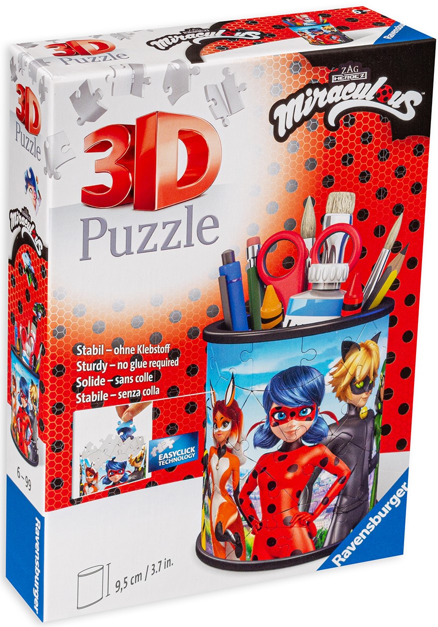 3D Пъзел Ravensburger от 54 части - Мега-чудесата на калинката