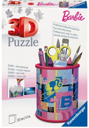 3D Пъзел Ravensburger от 54 части - Моливник Барби