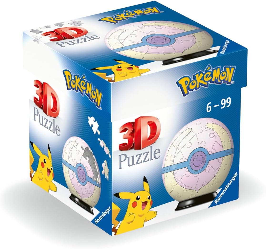 3D Пъзел Ravensburger от 54 части - Pokemon: Heal Ball
