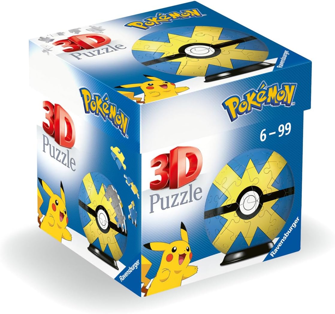 3D Пъзел Ravensburger от 54 части - Pokemon: Quick Ball