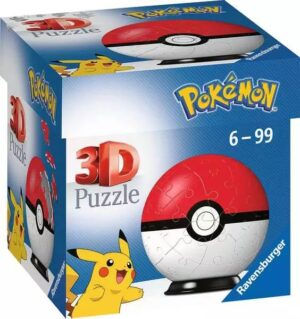 3D Пъзел Ravensburger от 54 части - Pokemon: Pokeball