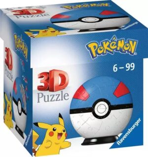 3D Пъзел Ravensburger от 54 части - Pokemon: Great Ball