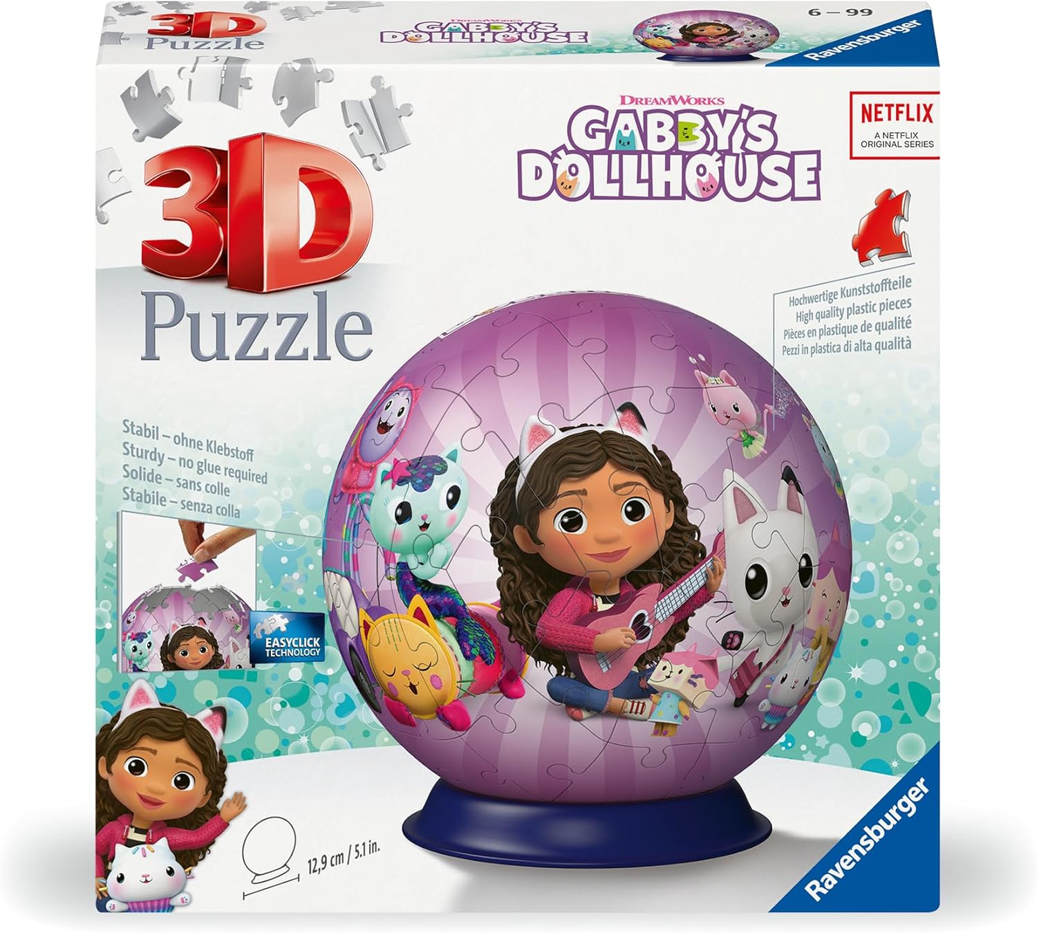3D Пъзел Ravensburger от 72 части - Gabby's Dollhouse
