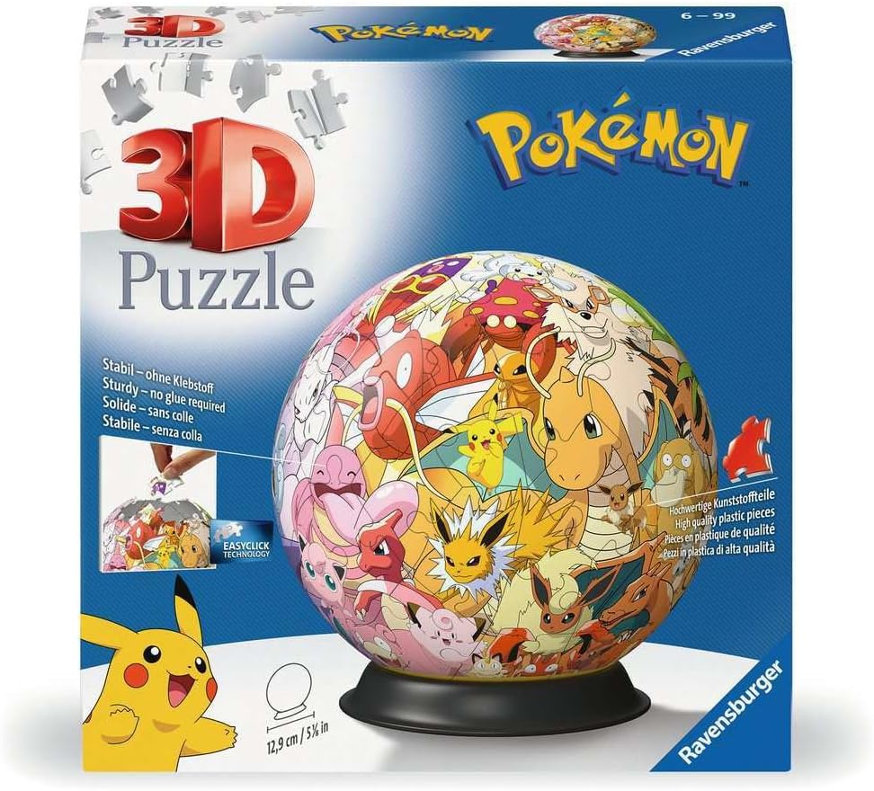 3D Пъзел Ravensburger от 72 части - Героите на Pokémon