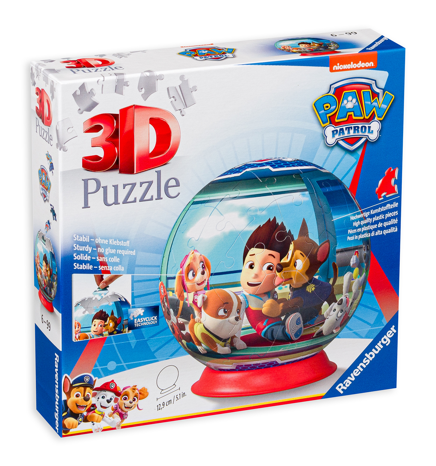 3D Пъзел Ravensburger от 72 части - Пес патрул