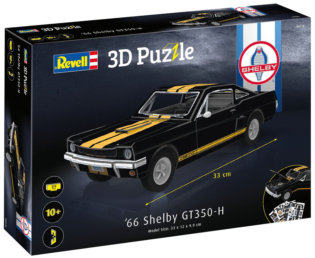 3D Пъзел Revell от 111 части - Автомобил '66 Шелби