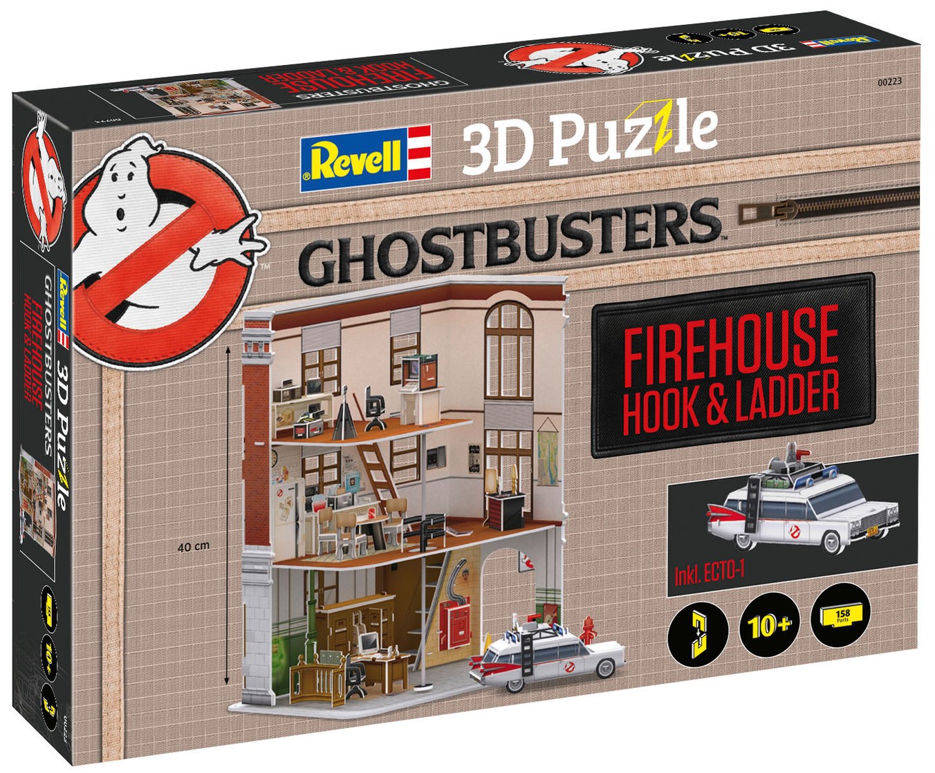 3D Пъзел Revell от 158 части - Пожарна станция, Ловци на духове