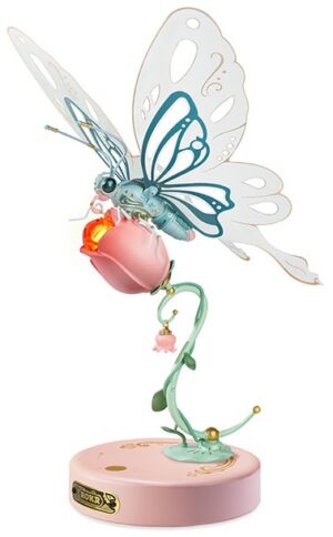 3D пъзел Robo Time от 79 части - Розова пеперуда