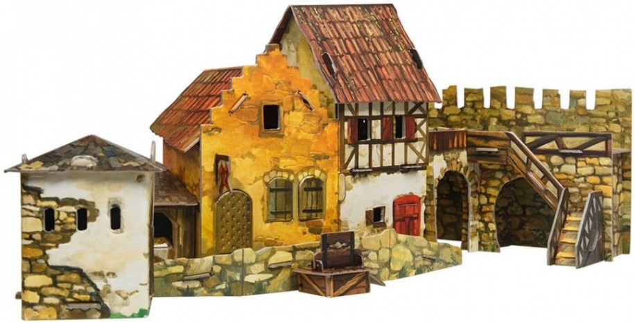 3D пъзел UMBUM - Градски площад, пазар