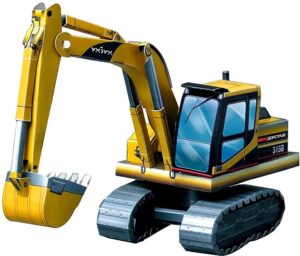 3D пъзел UMBUM от 27 части - Багер