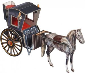 3D пъзел UMBUM от 30 части - Карета, двуколка