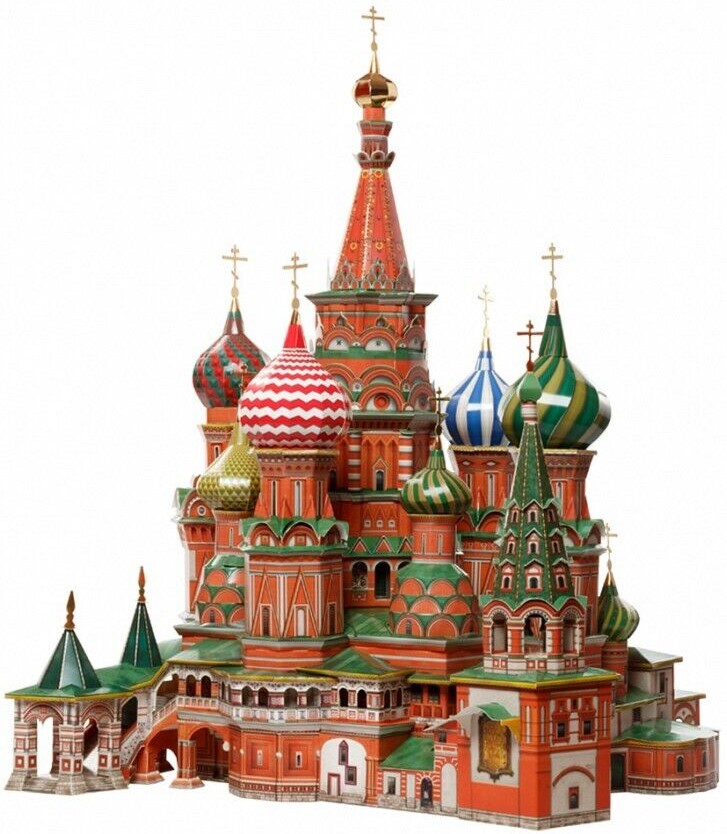 3D пъзел UMBUM от 393 части - Църква Василий Блаженни