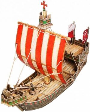 3D пъзел UMBUM от 42 части - Кораб Ханзейски ког