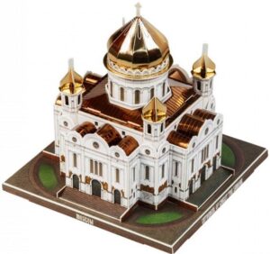 3D пъзел UMBUM от 63 части - Храм Христос Спасителя