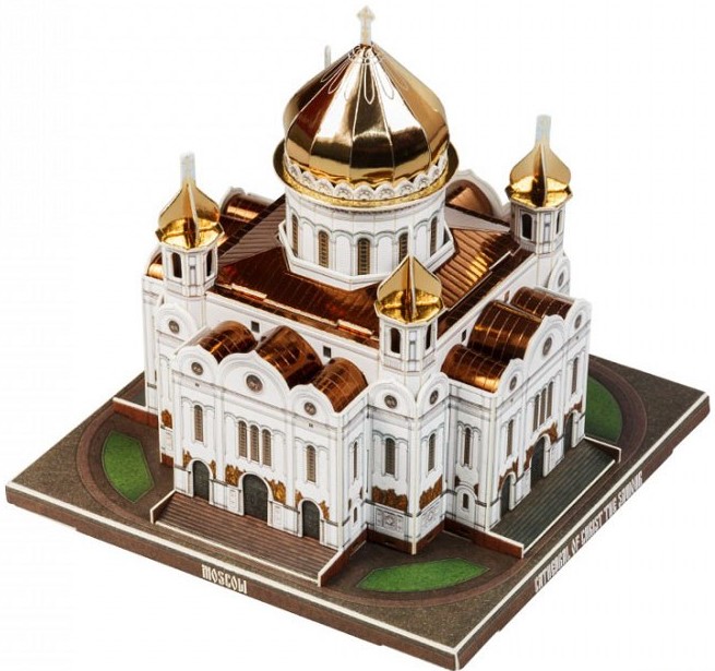 3D пъзел UMBUM от 63 части - Храм Христос Спасителя