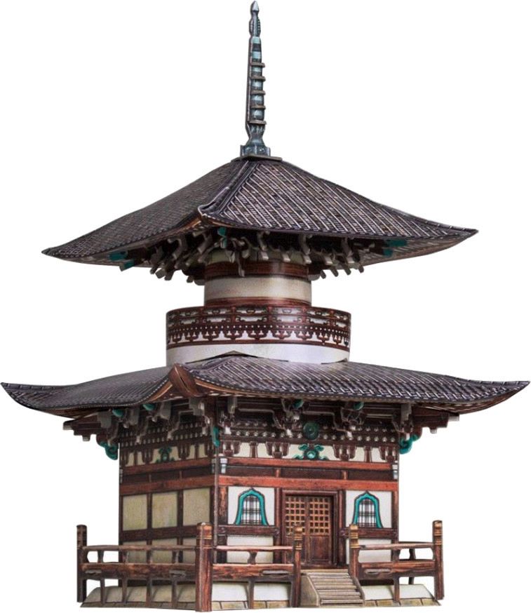 3D пъзел UMBUM от 64 части - Пагода Хонпо - дзи
