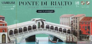 3D пъзел UMBUM от 67 части - Мост Риалто, Венеция
