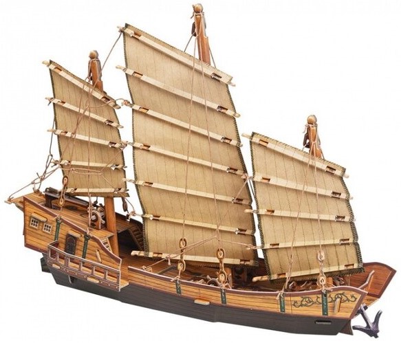 3D пъзел UMBUM от 84 части - Кораб Джонка